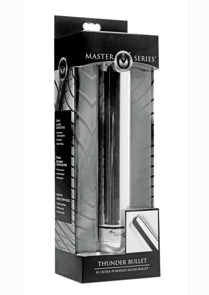 Master Series Thunder Bullet XL Ultra Powered Bullet - Silver - XLarge