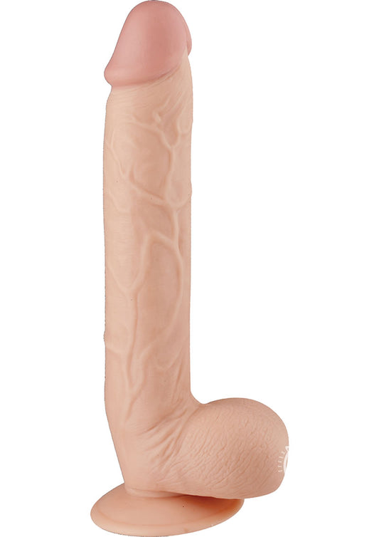 Maxx Men Straight Dildo - Flesh/Vanilla - 11in