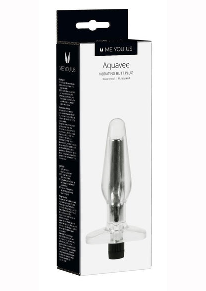 ME YOU US Aquavee Vibrating Butt Plug - Clear