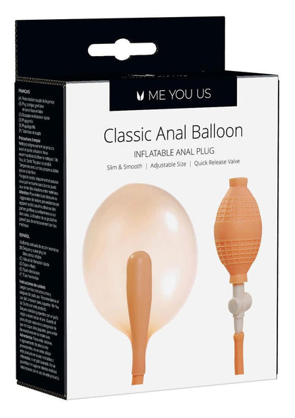 ME YOU US Classic Anal Balloon Inflatable Anal Plug - Vanilla