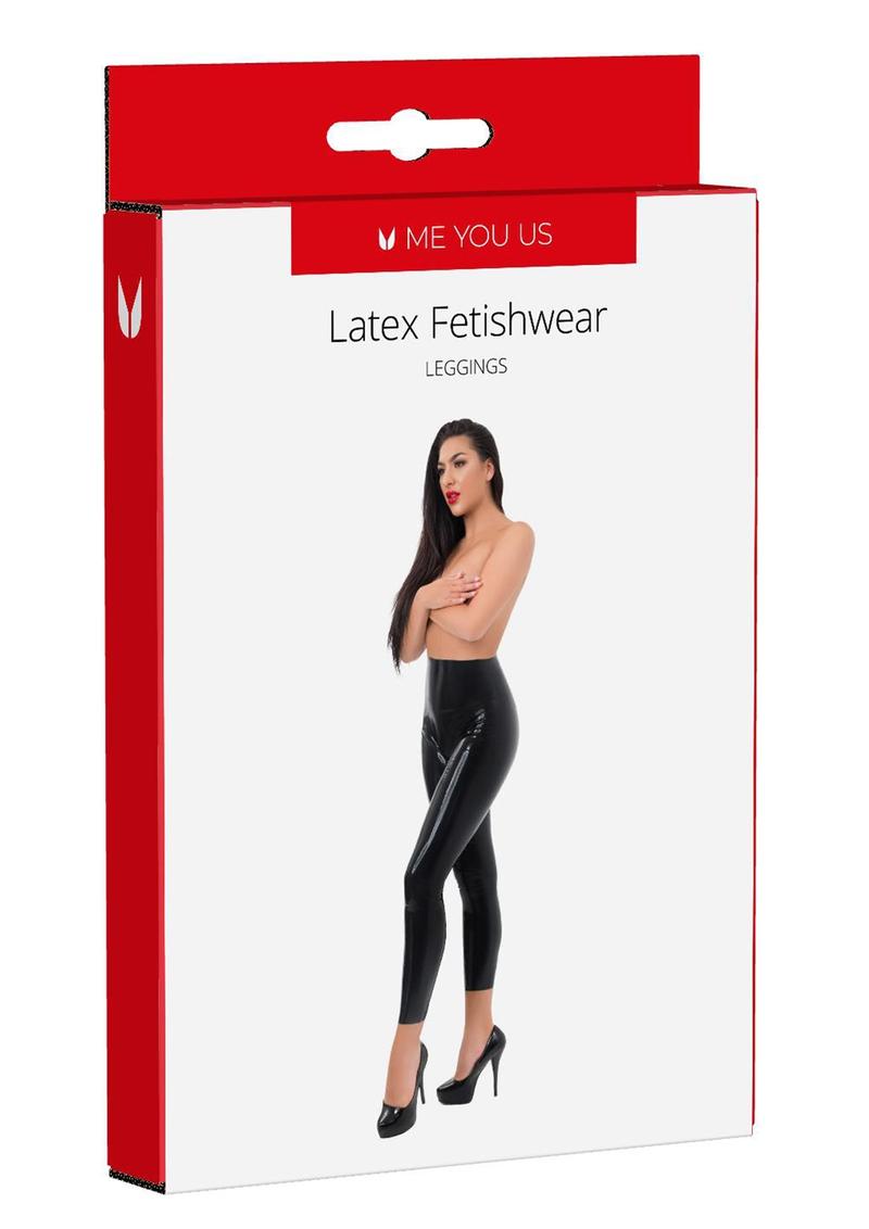 ME YOU US Latex Leggings - Black - Medium