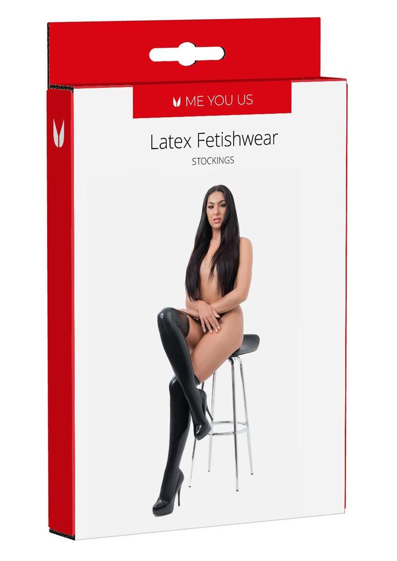 ME YOU US Latex Stockings - Black - Medium