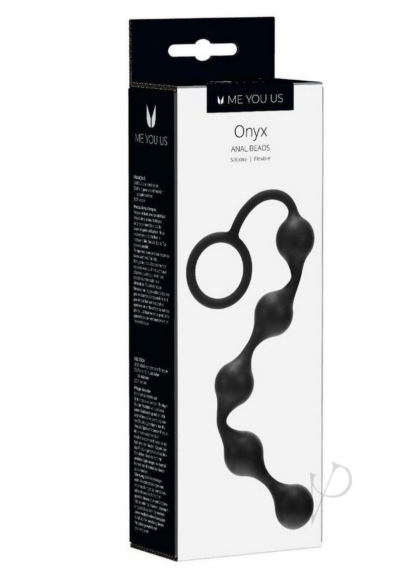 ME YOU US Onyx Silicone Anal Beads - Black