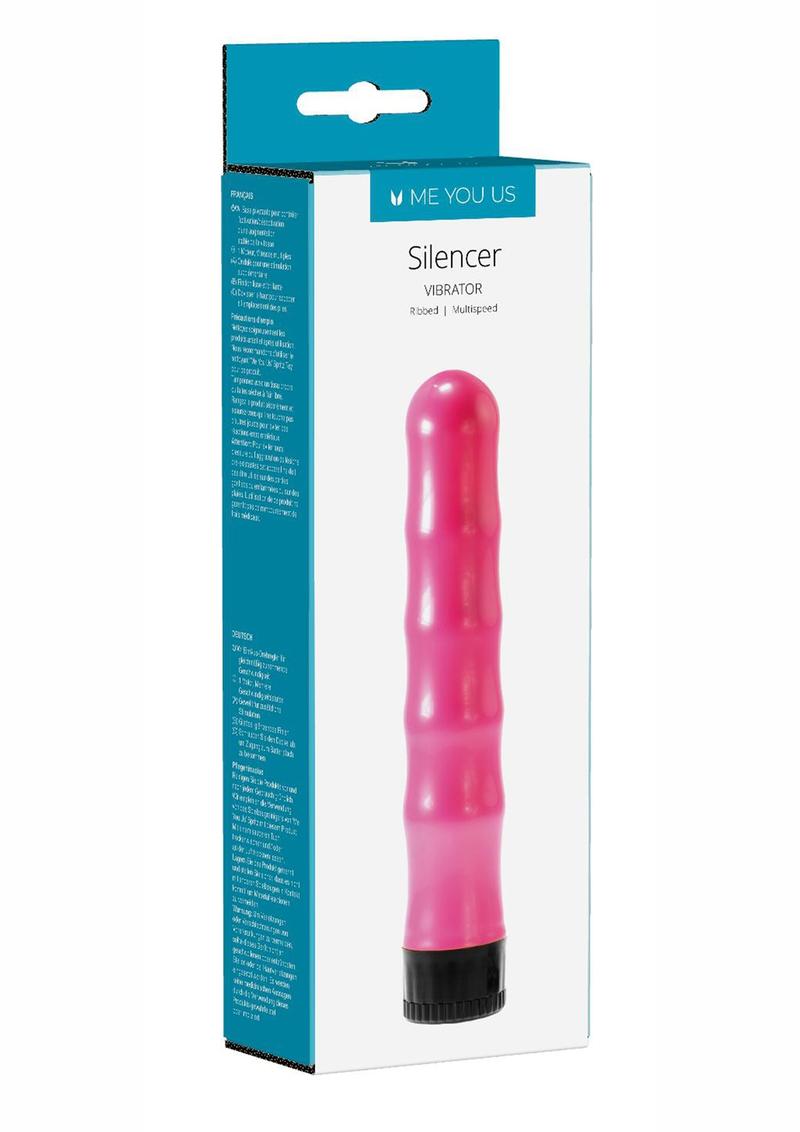 ME YOU US Silencer Rippled Vibrator - Pink