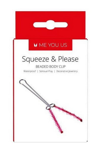 ME YOU US Squeeze and Please Beaded Body Clip