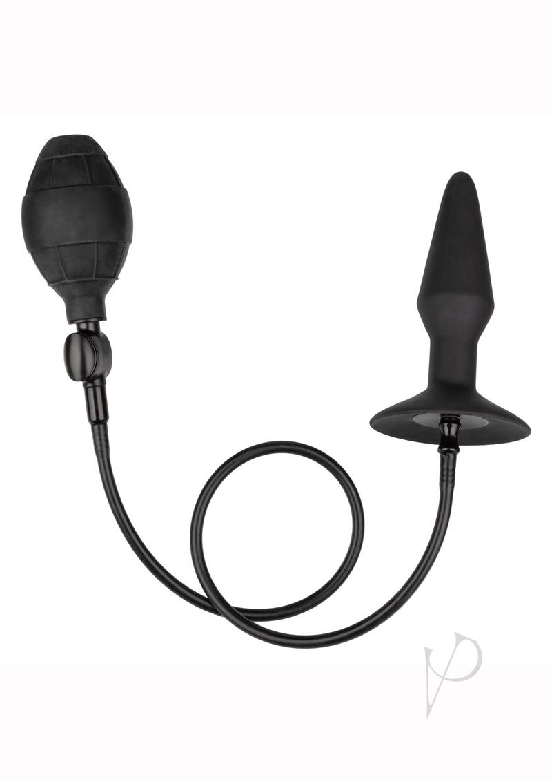 Medium Silicone Inflatable Plug - Black - Medium