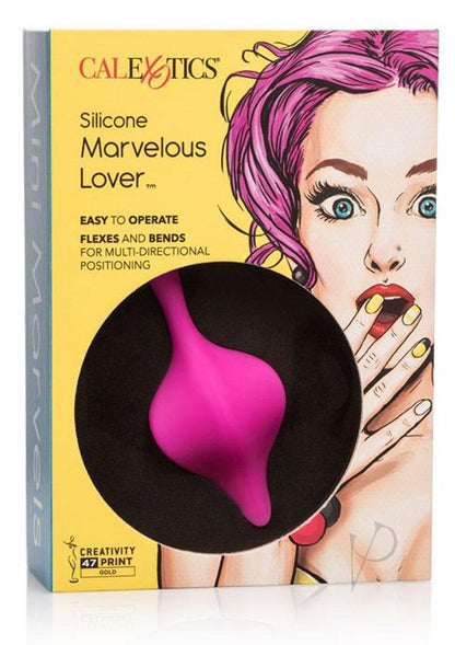 Mini Marvels Marvelous Lover Silicone Rechargeable Vibrator - Pink