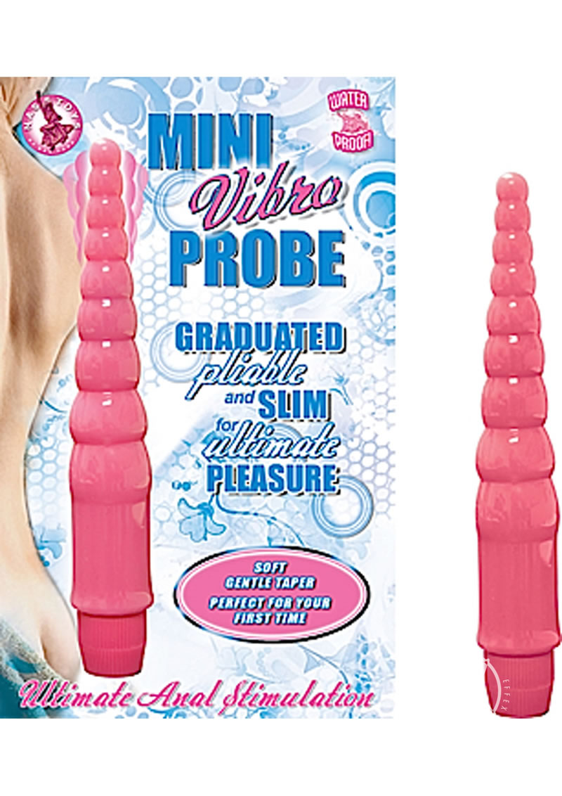 Mini Vibro Probe Anal Simulator Vibrator - Pink