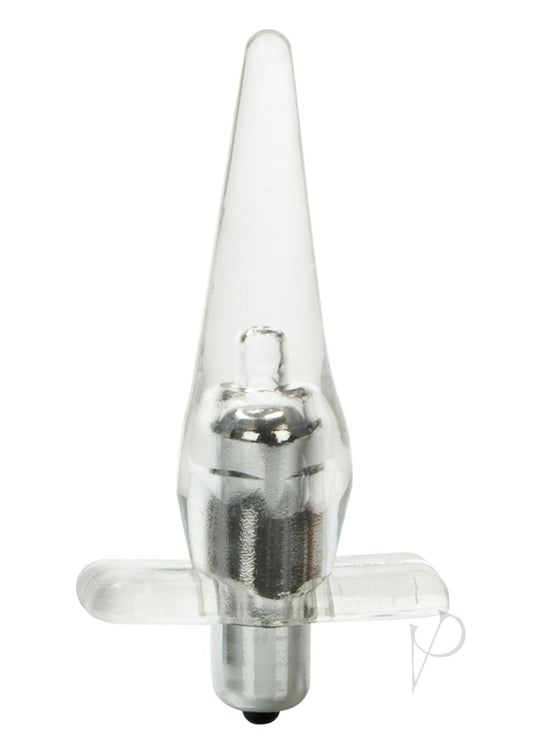 Mini Vibro Tease Vibrating Butt Plug - Clear