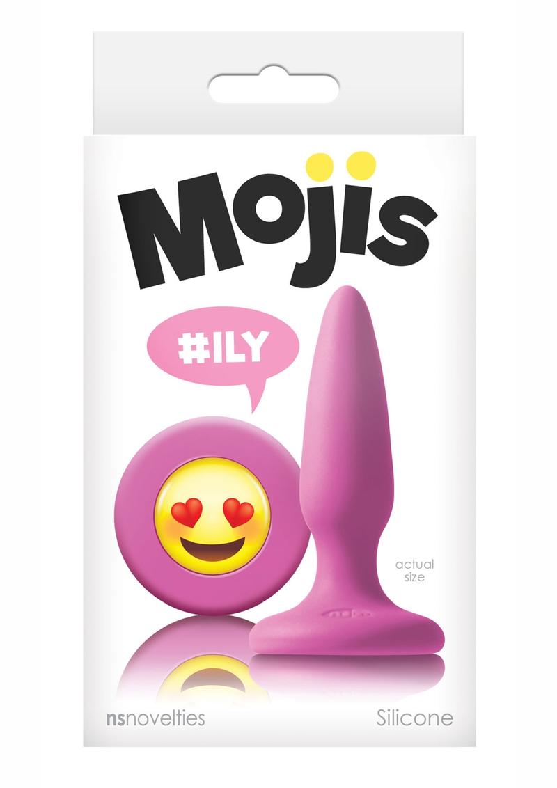 Mojis #Ily Silicone Tapered Mini Anal Plug - Pink