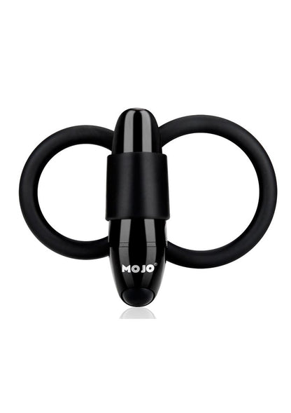 Mojo Apeiros Silicone Vibrating Cock/Ball Ring - Black