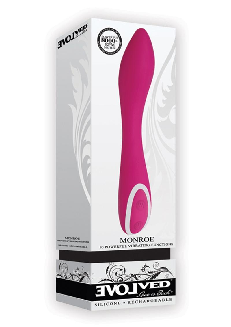 Monroe Rechargeable Silicone Vibrator - Pink