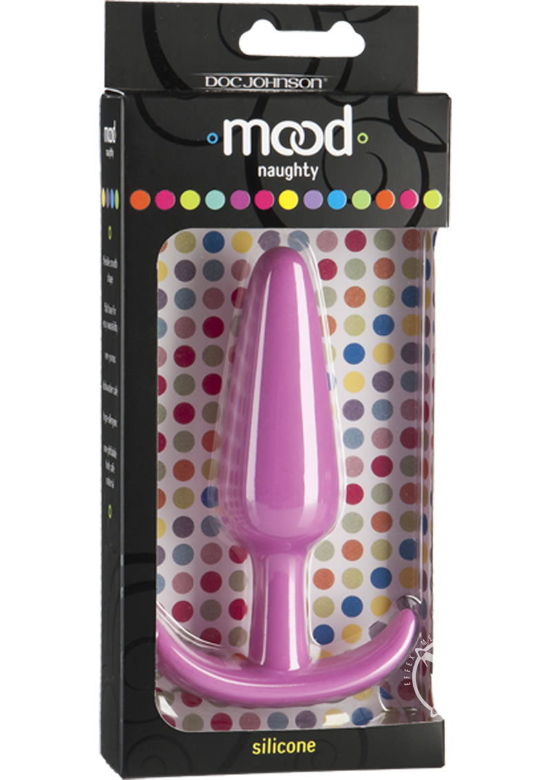 Mood Naughty 1 Silicone Anal Plug - Pink - Large