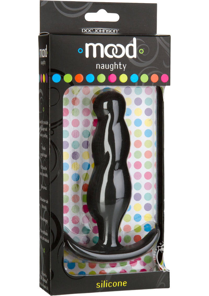 Mood Naughty 3 Silicone Anal Plug - Black - Large