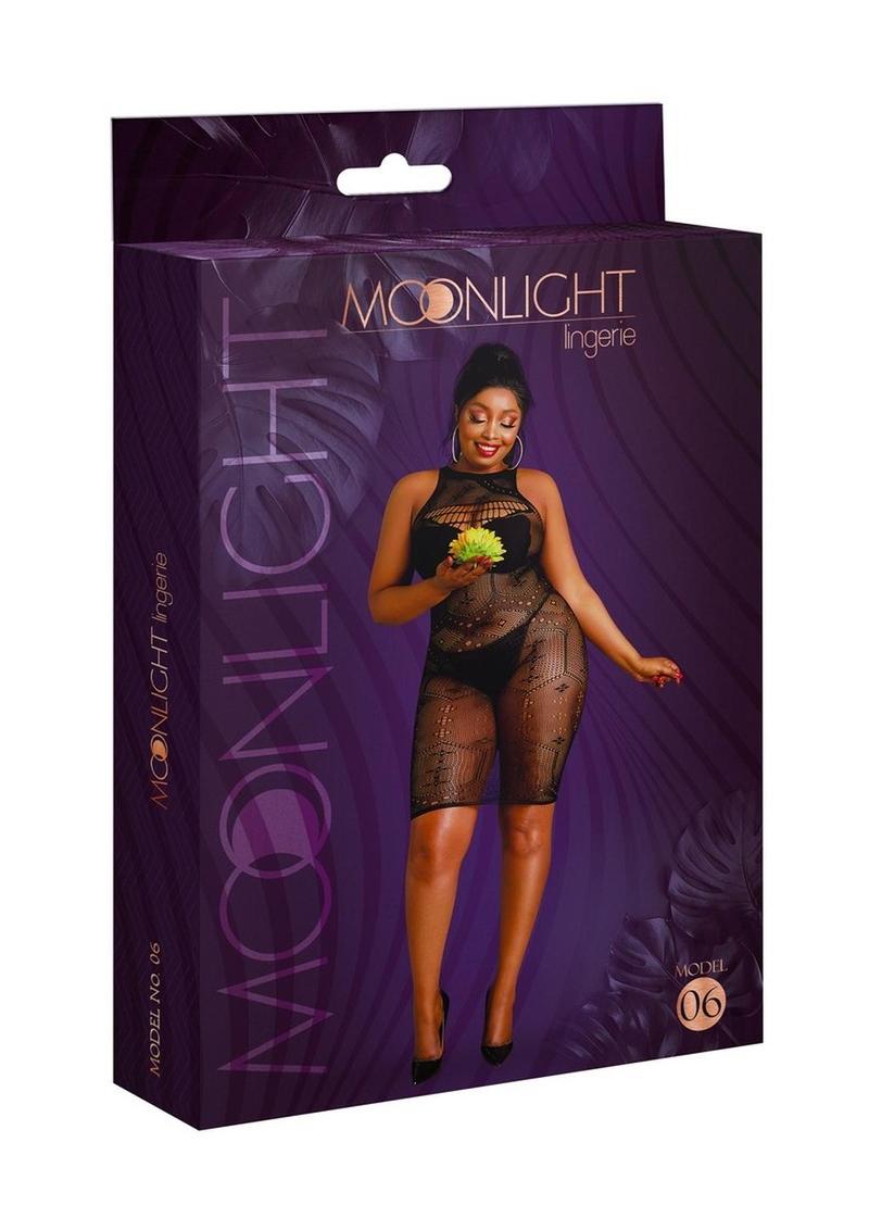 Moonlight Model 06 Dress - Black - Plus Size/Queen