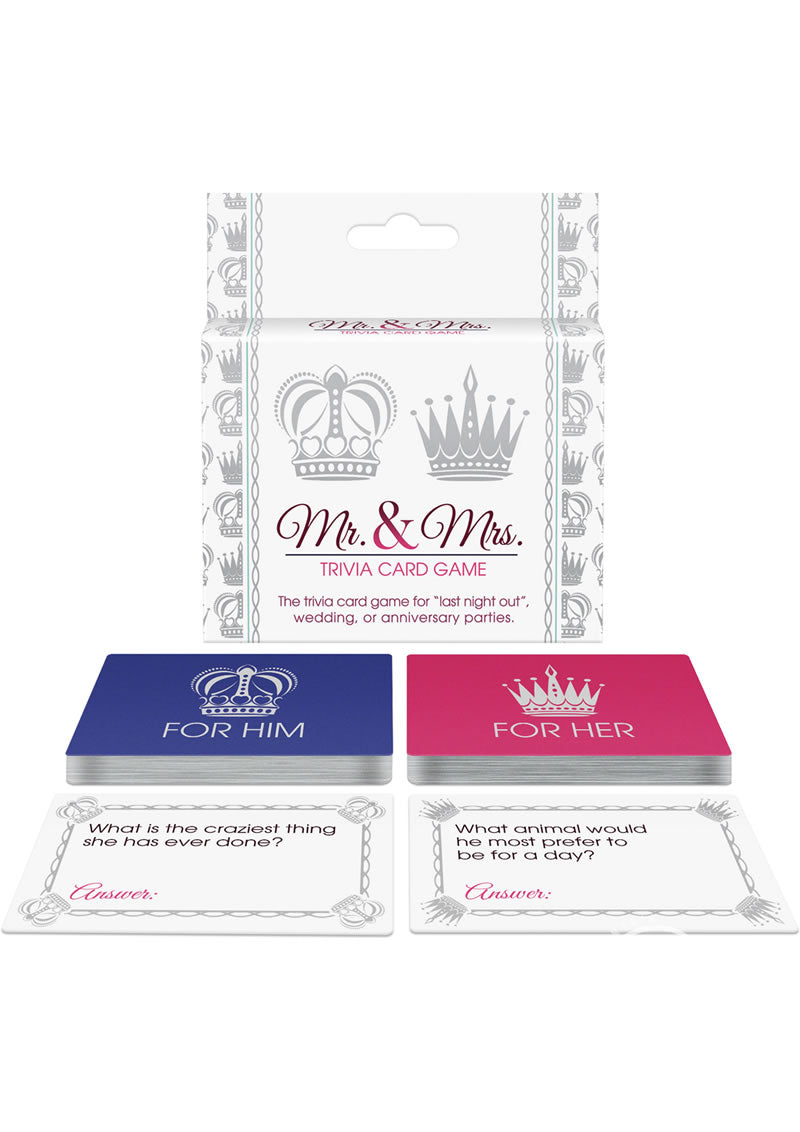 Mr. and Mrs. Trivia Card Game