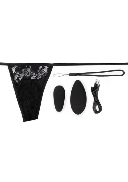 My Secret Premium Ergonomic Panty Vibe Set with Remote Rechargeable Waterproof - Black