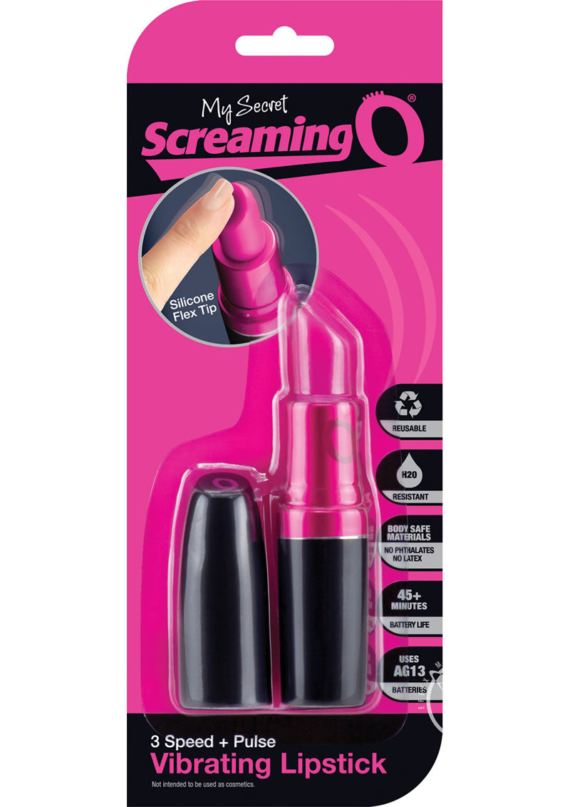 My Secret Vibrating Lipstick Mini Vibrator - Black/Pink