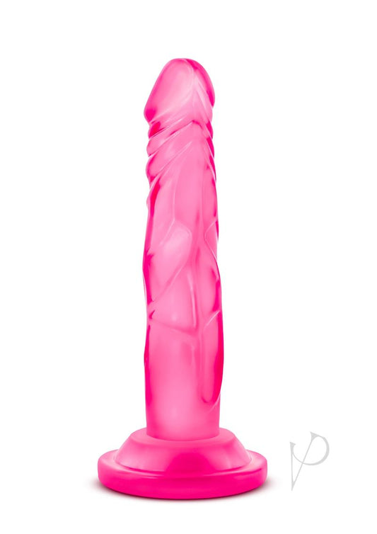 Naturally Yours Mini Dildo - Pink - 5.75in