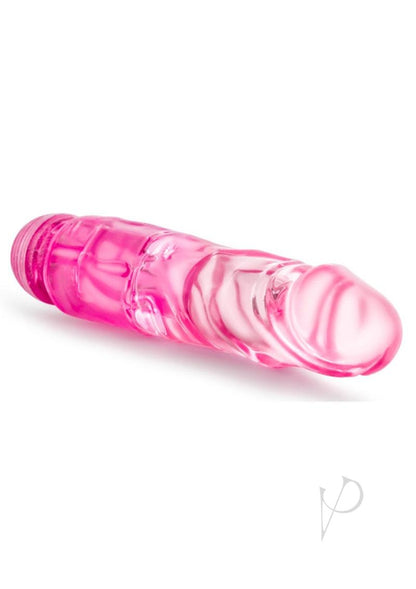 Naturally Yours The Little One Vibrating Dildo - Pink - 6.7in