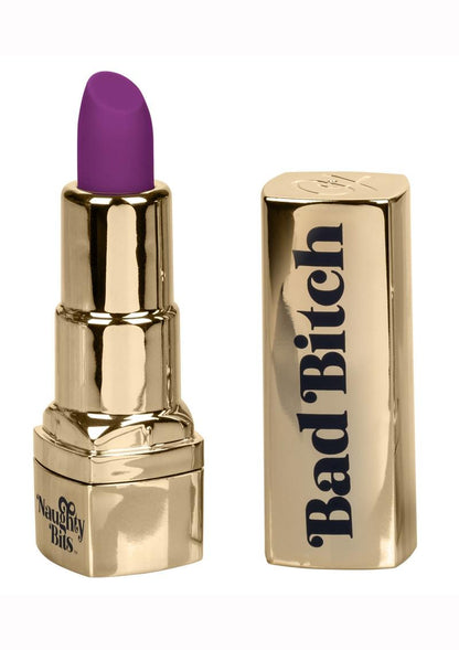 Naughty Bits Bad Bitch Lipstick Bullet Vibrator - Purple