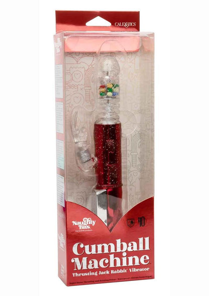 Naughty Bits Cumball Machine Thrusting Jack Rabbit Vibrator - Red