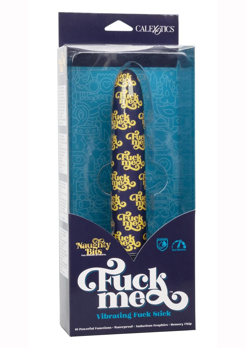 Naughty Bits Fuck Me Vibrating Fuck Stick Vibrator - Multicolor
