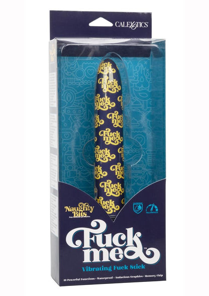 Naughty Bits Fuck Me Vibrating Fuck Stick Vibrator - Multicolor