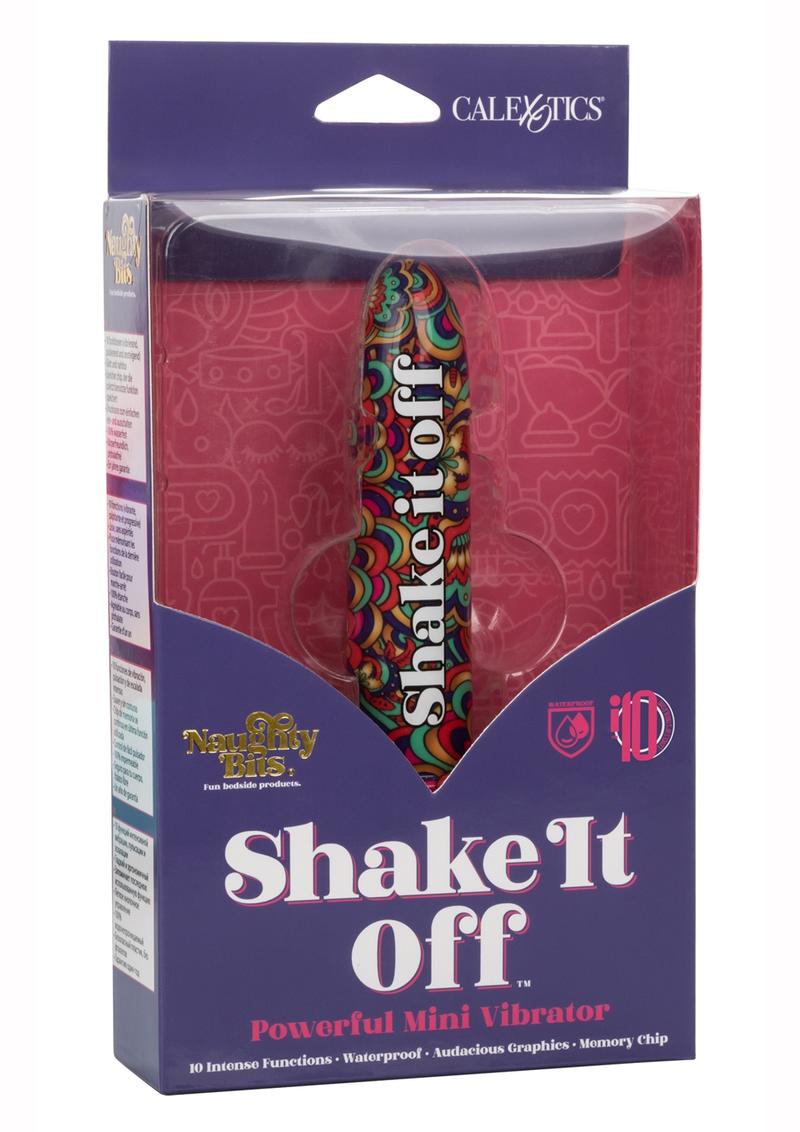 Naughty Bits Shake It Off Powerful Mini Vibrator - Multicolor