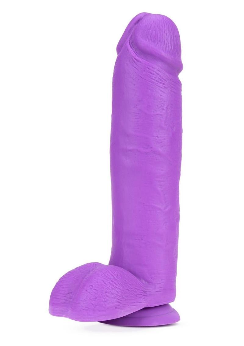 Neo Dual Density Dildo - Neon Purple/Purple - 10in