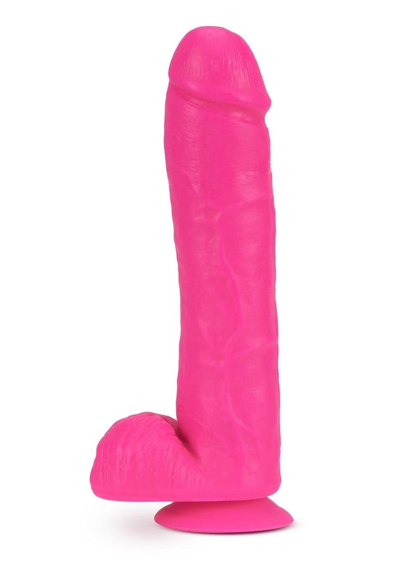 Neo Dual Density Dildo - Neon Pink/Pink - 11in