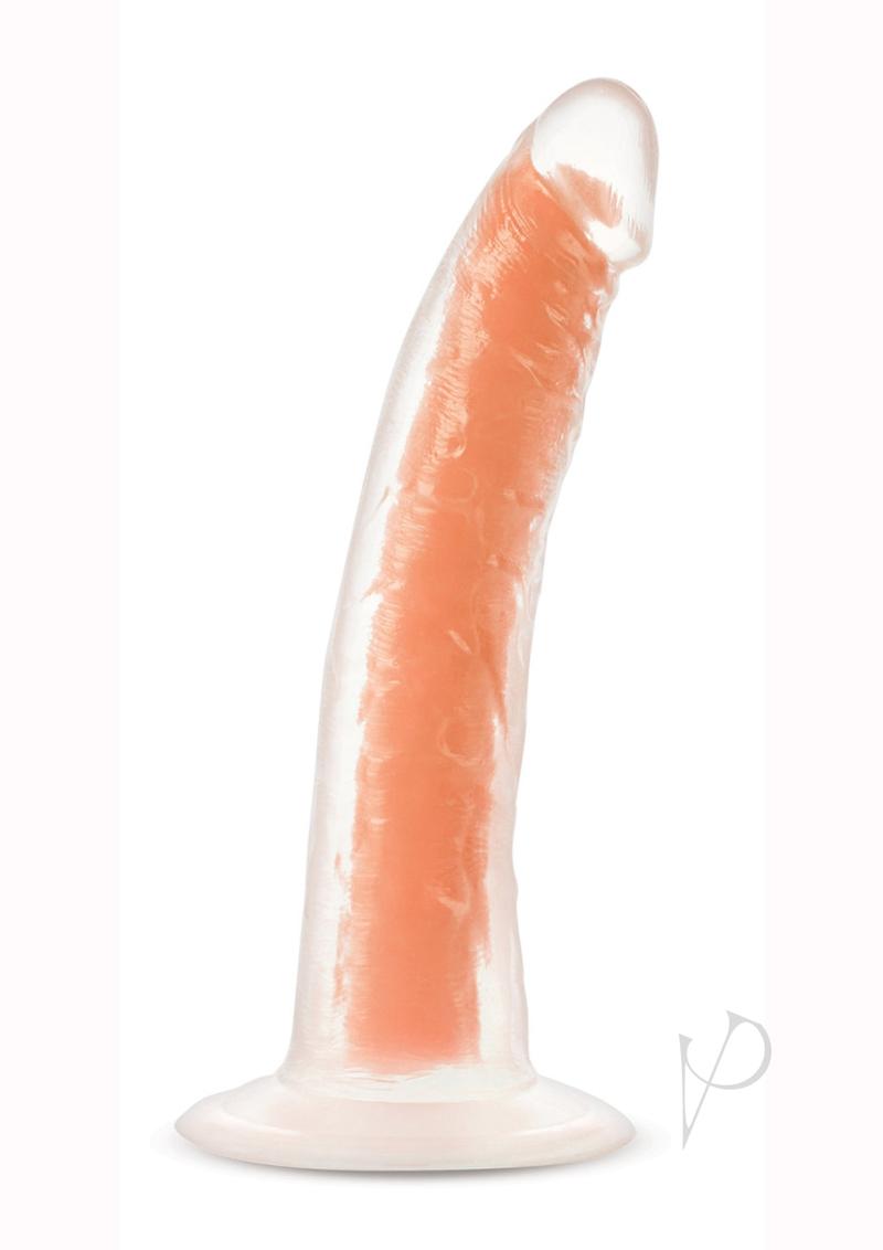 Neo Elite Glow In The Dark Dildo - Glow In The Dark/Orange - 7.5in