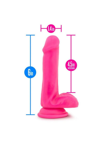 Neo Elite Silicone Dual Density Dildo with Balls