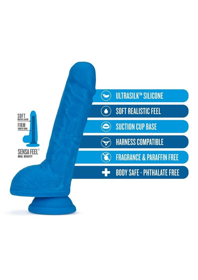 Neo Elite Silicone Dual Density Dildo with Balls