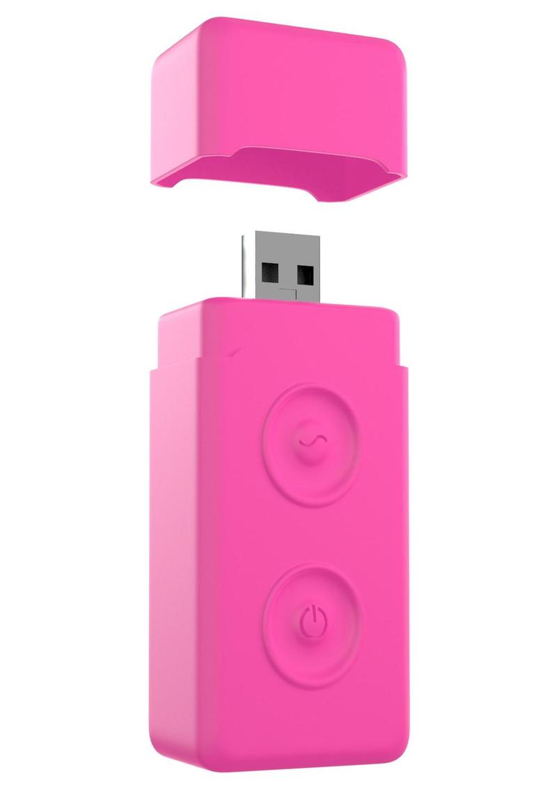 Neon Luv Touch Bullet with Remote Control - Pink