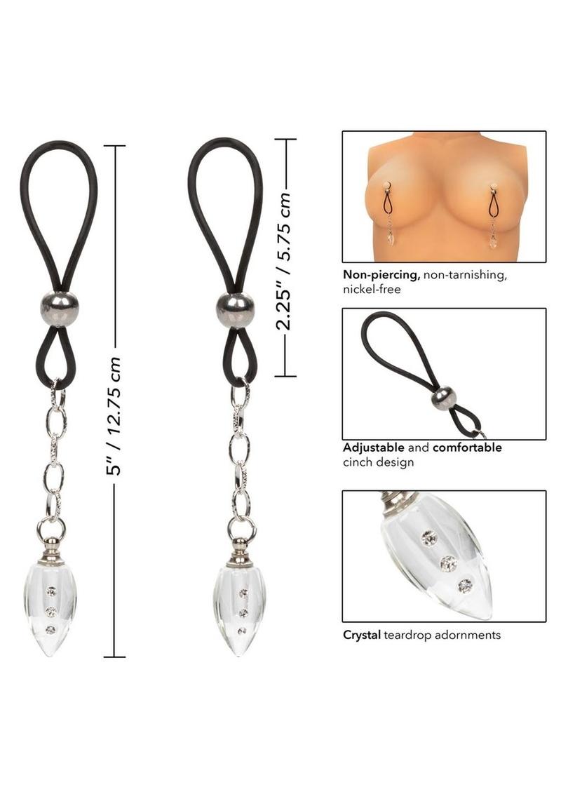 Nipple Play Non-Piercing Nipple Jewelry Crystal Teardrop