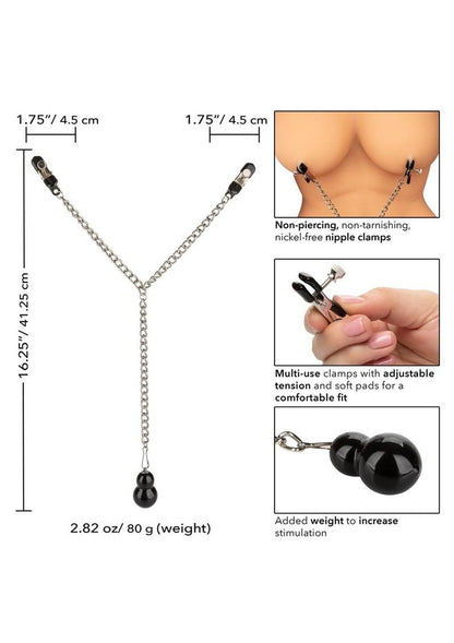 Nipple Play Weighted Dual Tier Nipple Clamps