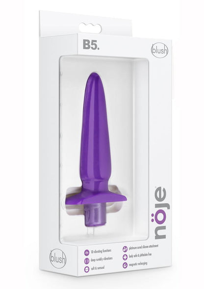 Noje B5 Iris Rechargeable Silicone Vibrator - Purple