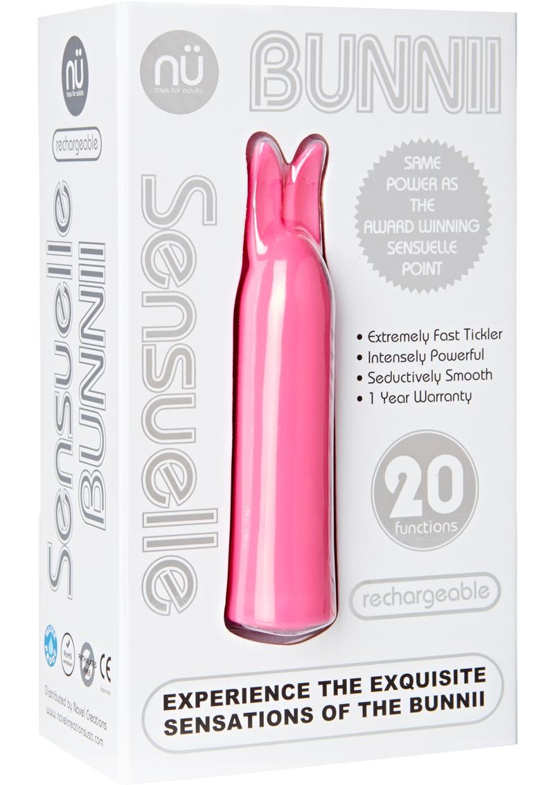 Nu Sensuelle Bunnii Rechargeable Silicone Vibrator - Pink