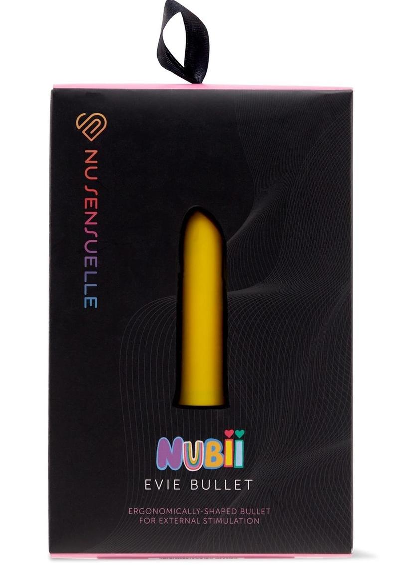 Nu Sensuelle Evie Nubii Rechargeable Silicone Bullet - Yellow