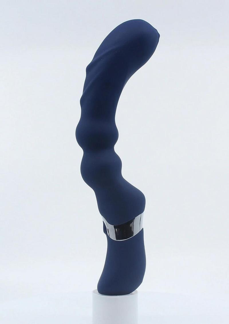 Nu Sensuelle Homme Pro-S Rechargeable Silicone Prostate Massager - Blue/Navy Blue