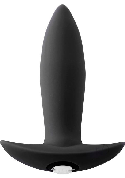 Nu Sensuelle Mini-Plug Rechargeable Silicone Vibrating Plug - Black