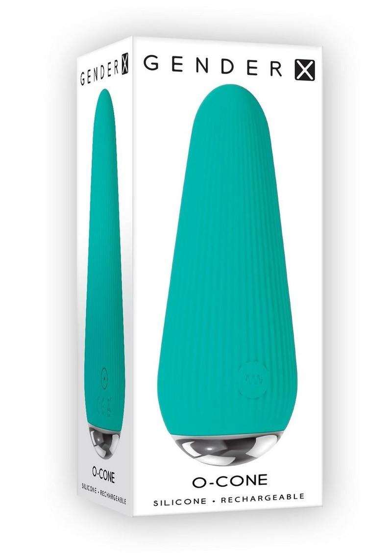 O Cone Rechargeable Silicone Bullet - Teal