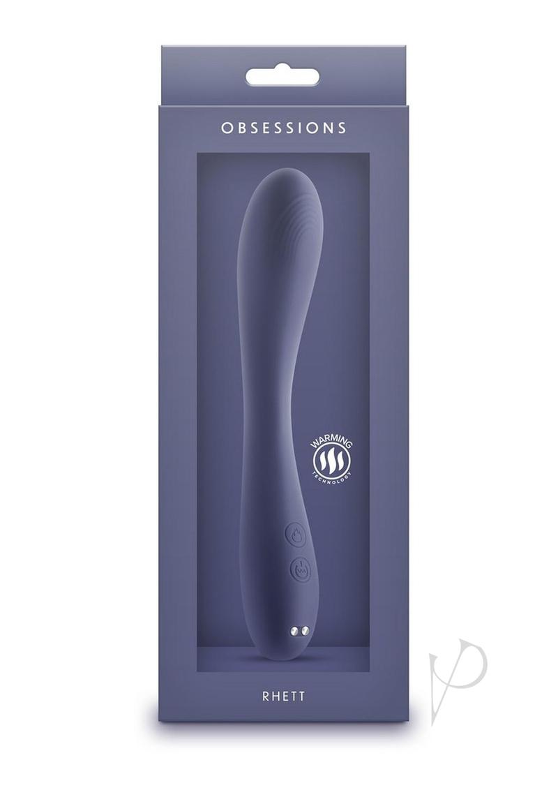 Obsessions Rhett Rechargeable Silicone Vibrator - Blue/Navy