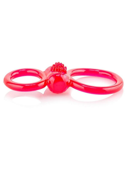 Ofinity Plus Super Stretchy Vibrating Double Silicone Cock Ring Waterproof