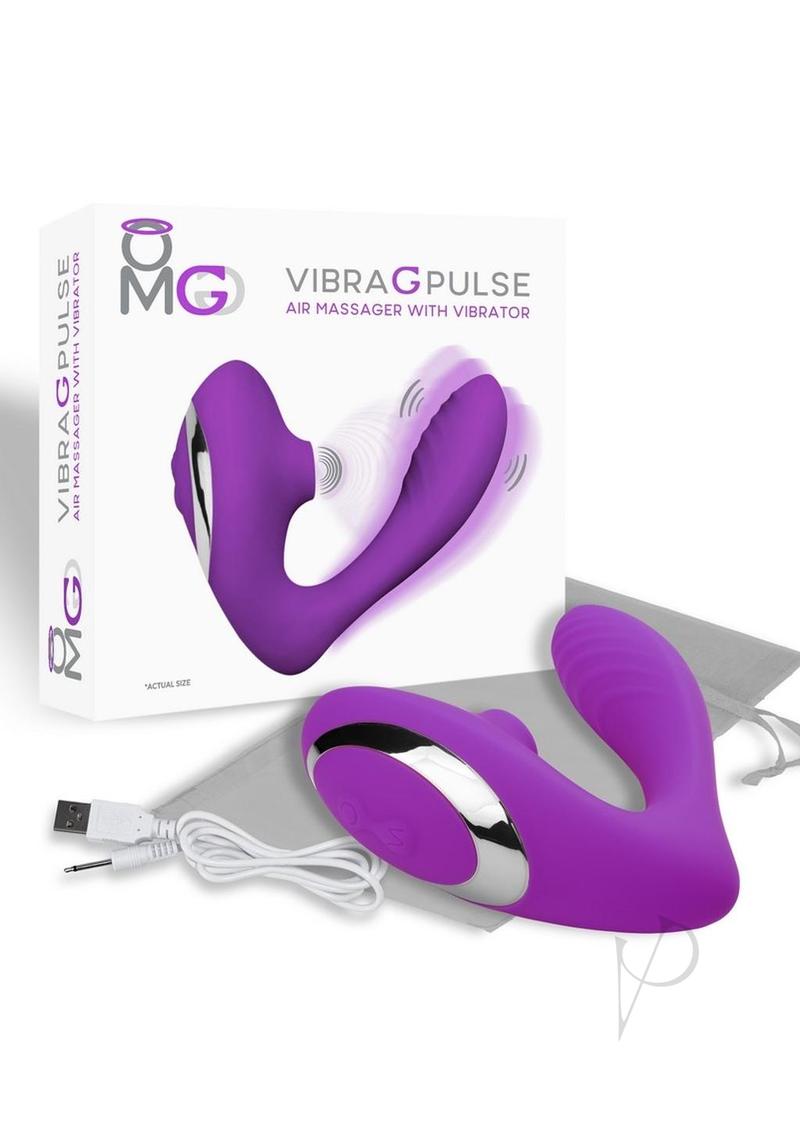 Omg Vibra G Pulse Clitoral Air Massager - Purple