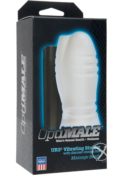 Optimale Massage Beads Ultraskyn Vibrating Masturbator - Clear/Frost
