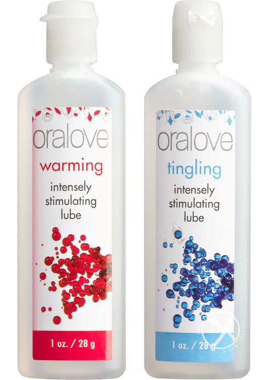 Oralove Dynamic Duo Lickable Warming and Tingling Lubricant - 1oz - 2 Per Set