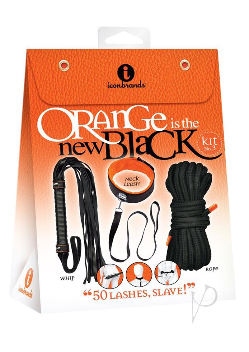 Orange Is The New Black Kit #3 - 50 Lashes, Slave - Black/Orange