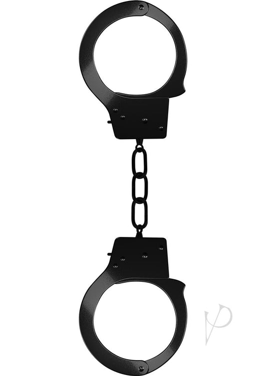 Ouch! Beginner's Handcuffs - Black/Metal